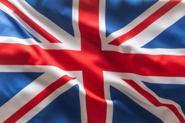 Brithish UK flag blowing in the wind. Brithish UK flag blowing in the wind.